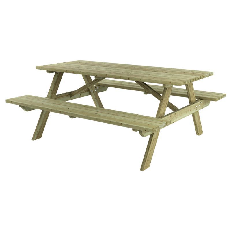 Outdoor Life Products Bente - Picknicktafel - Groen - 160x58x58 cm Outdoor Life Products Bente - Picknicktafel - Groen - 160x58x58 cm