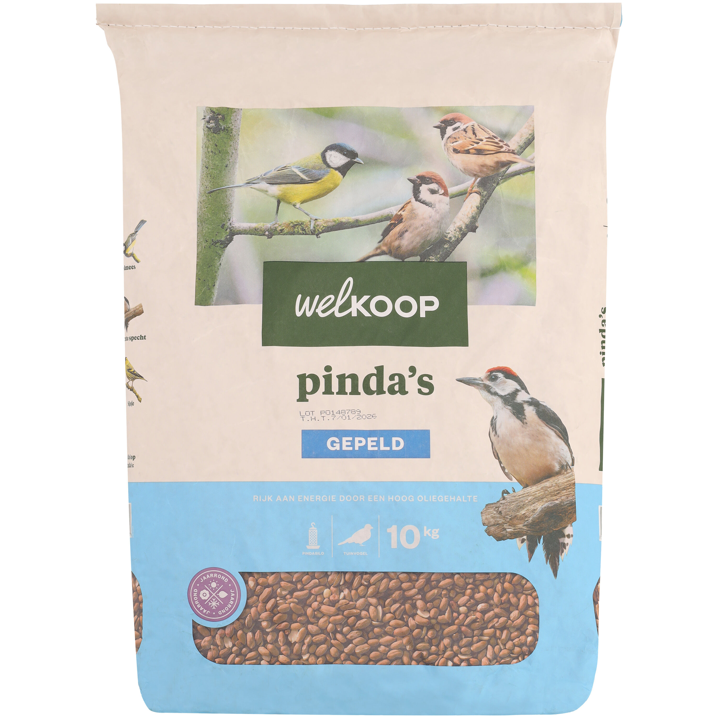 Welkoop Gepelde Pinda's - Tuinvogelvoer - 10 - Gepelde pinda Welkoop Gepelde Pinda's - Tuinvogelvoer - 10 - Gepelde pinda