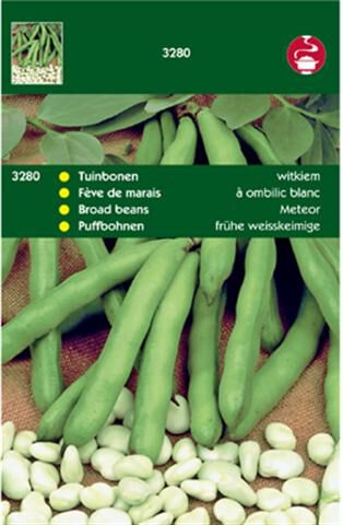 Hortitops Tuinbonen Vicia faba Witkiem - Groentezaden Hortitops Tuinbonen Vicia faba Witkiem - Groentezaden