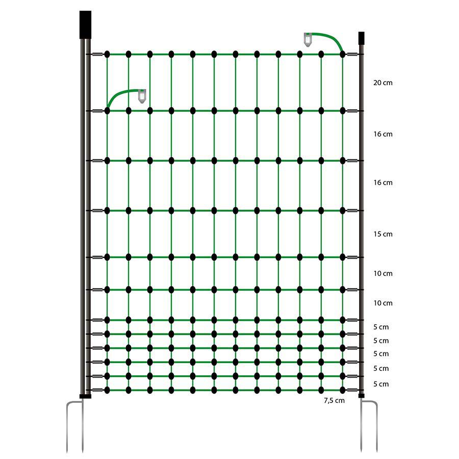 Gallagher Euro Netz - Toegangspoort - 12 cm - 12 cm