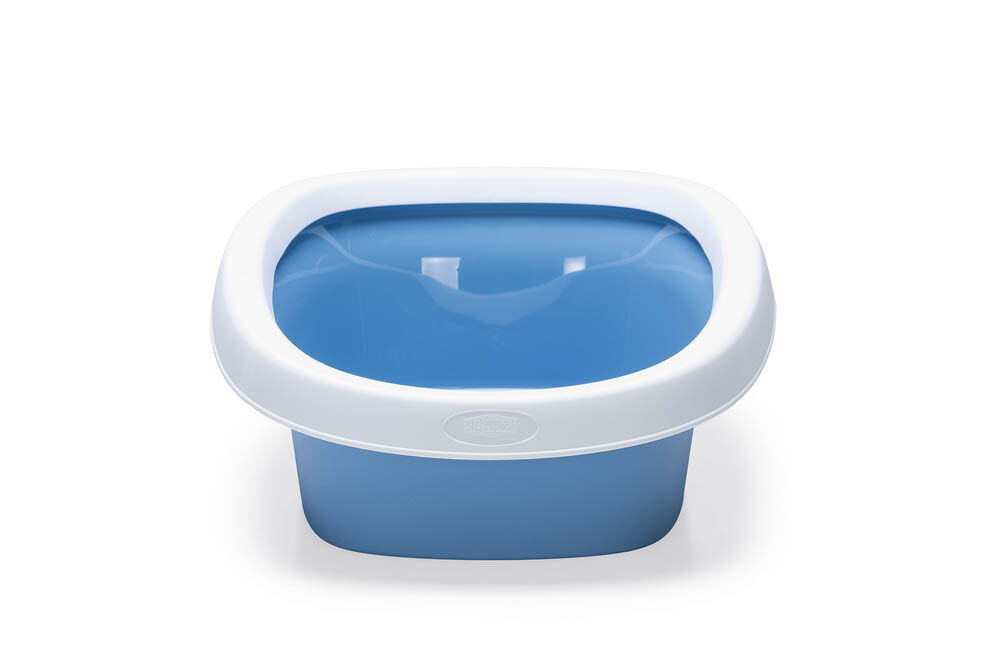 Stefanplast Sprint 20 - Kattenbak - Open - Wit Blauw - 17x58x39 cm