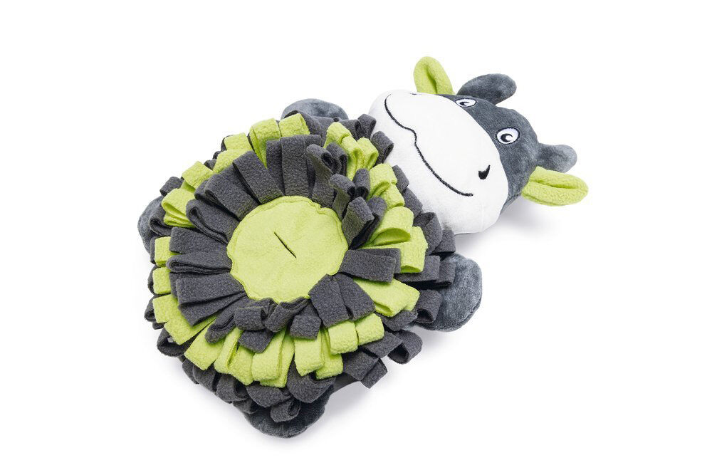 Beeztees Hide and Seek Koe - Snuffelmat - Hondenspeelgoed - 9x21.5x32 cm