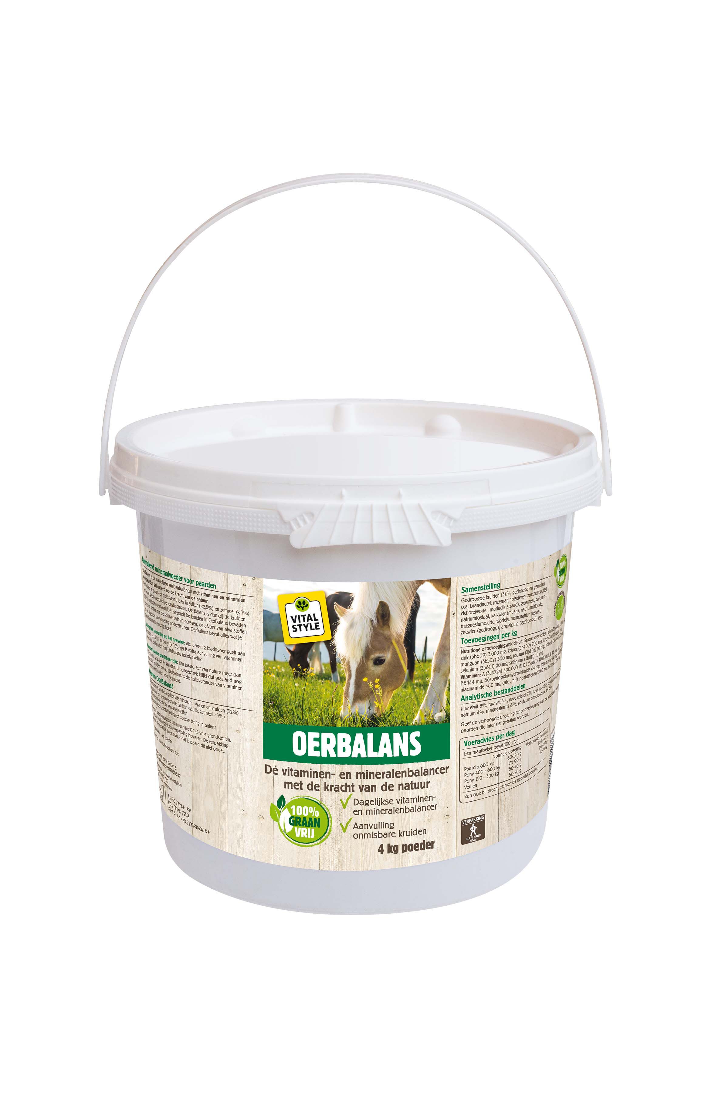 VITALstyle Oerbalans Poeder - Paardenvoer - 4 - Emmer