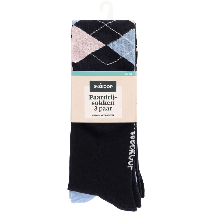 Welkoop 3-pack - Paardrijsokken