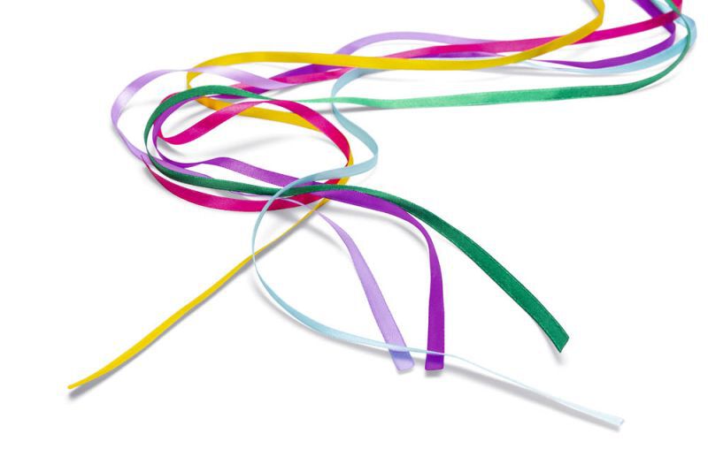 Beeztees Hengel Gekleurd lint - Kattenspeeltje - Multi