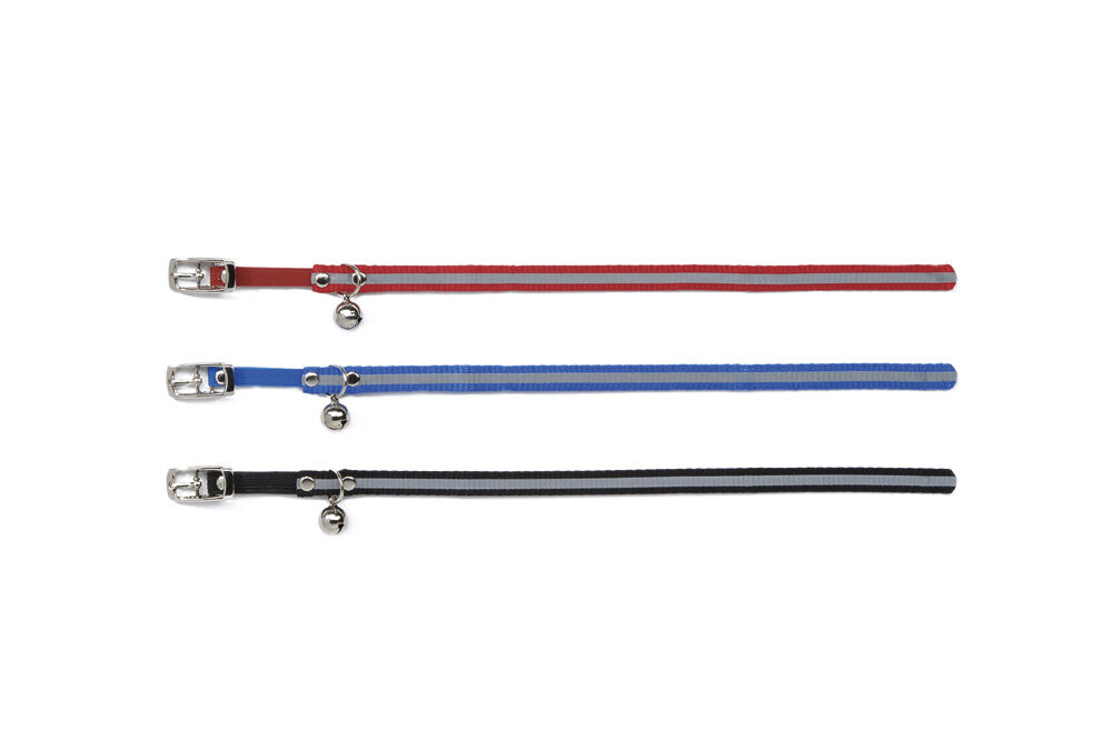 Beeztees Reflecterend - Kattenhalsband - 32 cm - Rood - 11 mm