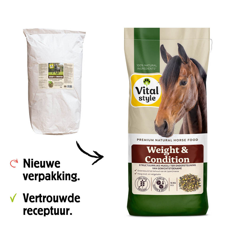 VITALstyle Weight & Condition Muesli - Paardenvoer - 15 - Zak