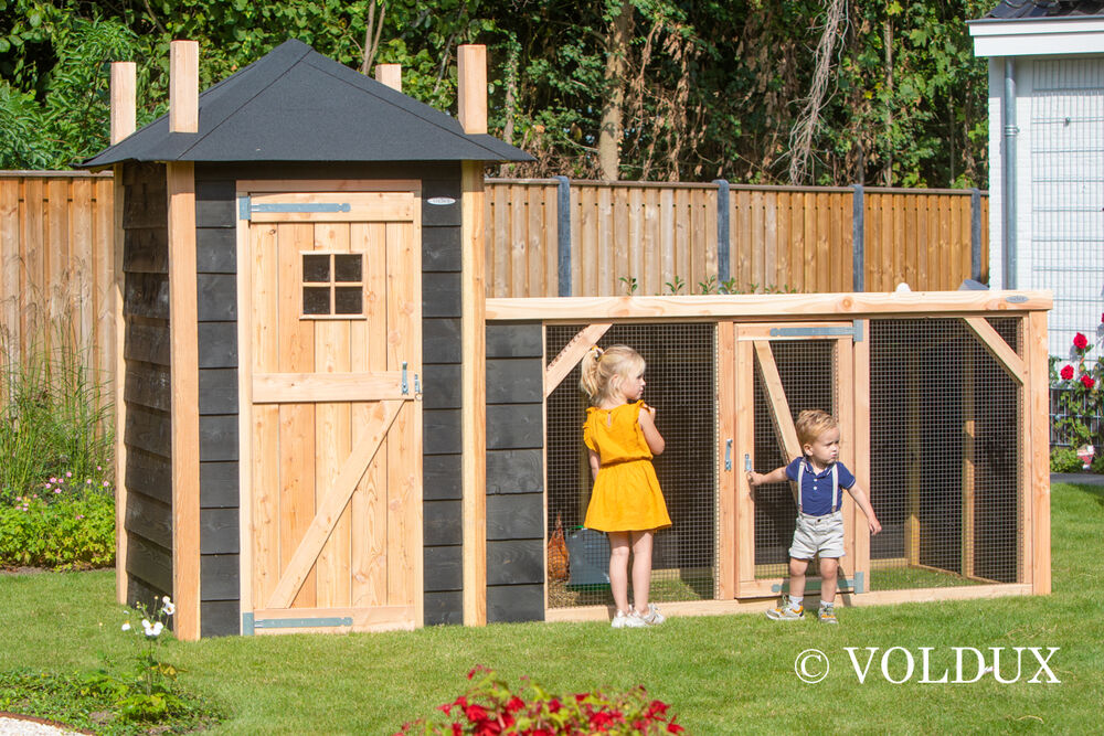 Voldux Hooiberg Gijs - Kippenhok - Naturel/zwart