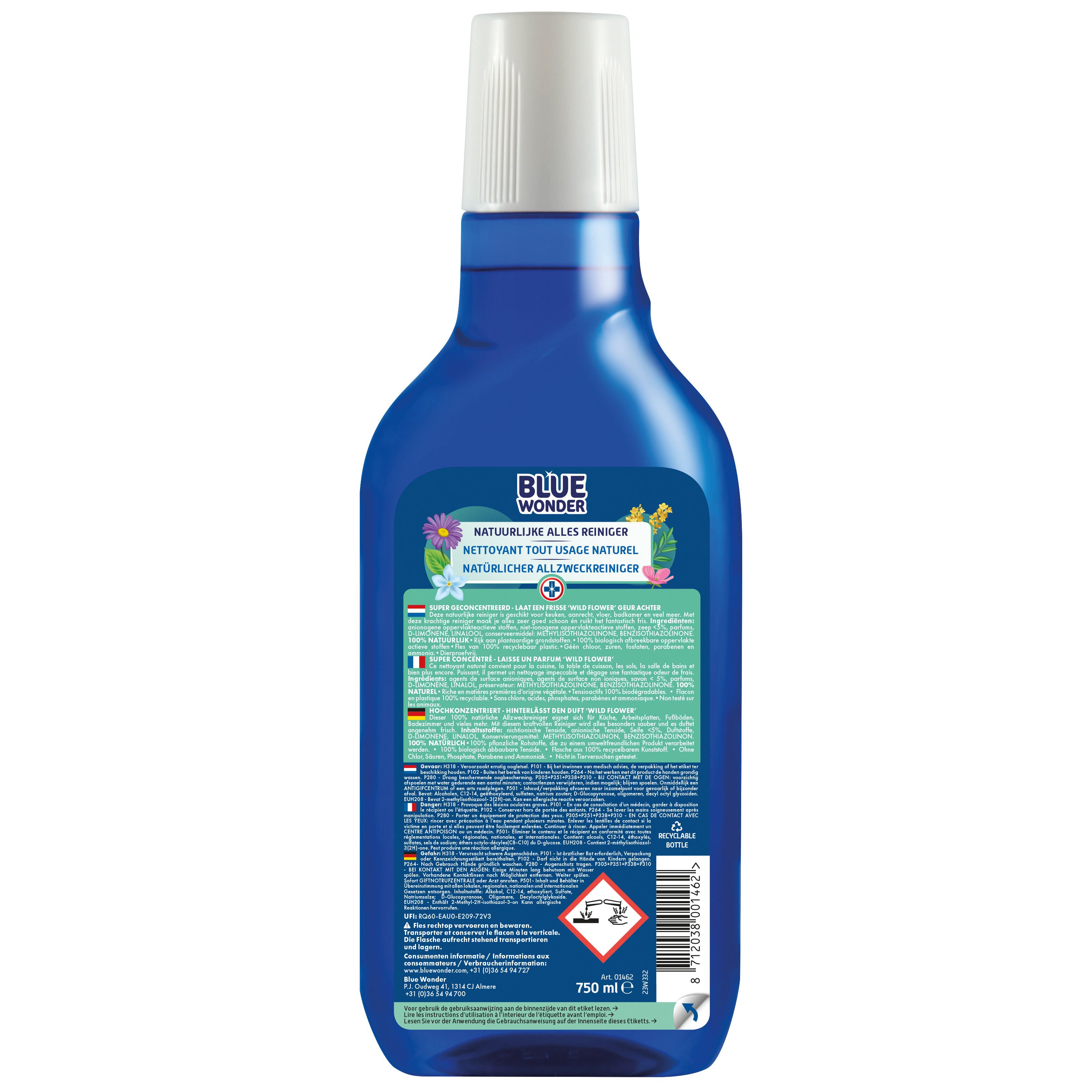 Blue Wonder Alles Reininger - Reinigingsmiddel - 750 - 9.5 cm