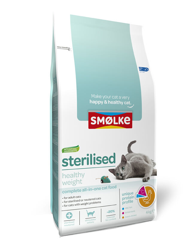 Smölke Sterilised - Kattenvoer - Kip - Vis - 4 kg