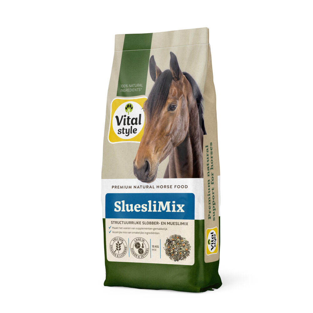 VITALstyle SluesliMix Slobber - Basisvoeding - 15 kg - Zak