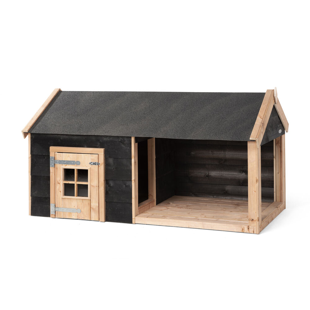 Voldux Sven - Hondenhok - 110.00 cm - Naturel / zwart - 113.00 cm - 201.00 cm