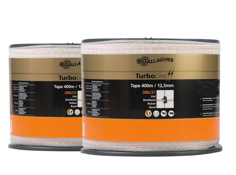 Gallagher Duo - Schriklint - 16 cm - 2 - Wit - 40 cm - 400 cm Gallagher Duo - Schriklint - 16 cm - 2 - Wit - 40 cm - 400 cm