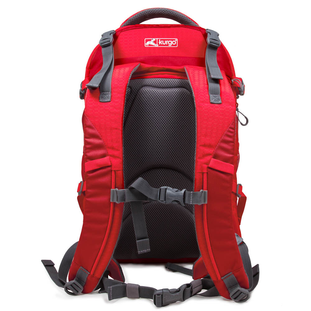 Kurgo G-train Hondenrugzak - Reistas - 53.00 cm - rood - 23.00 cm - 1.00 cm