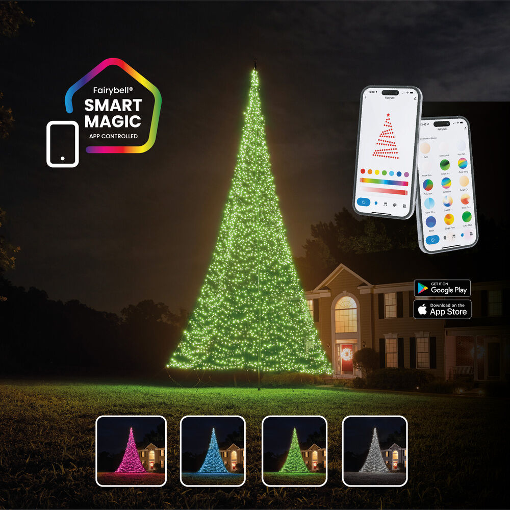Fairybell Smart Magic - Vlaggenmast kerstboom - 4032 - Multicolor