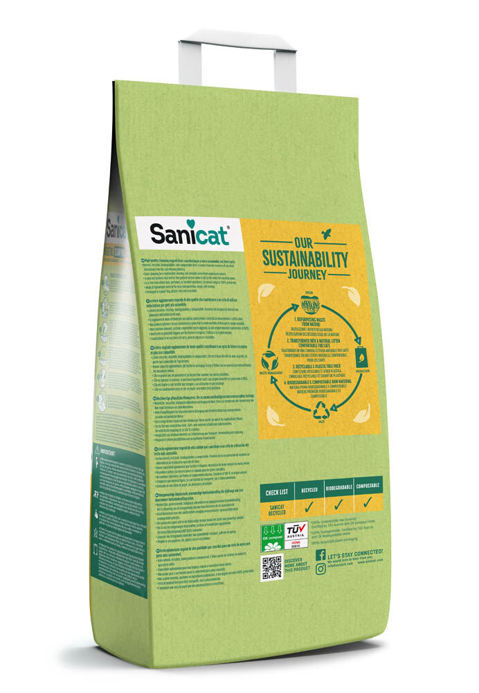 Sanicat 100% Corn Cob - Kattenbakvulling - Fijn - 6