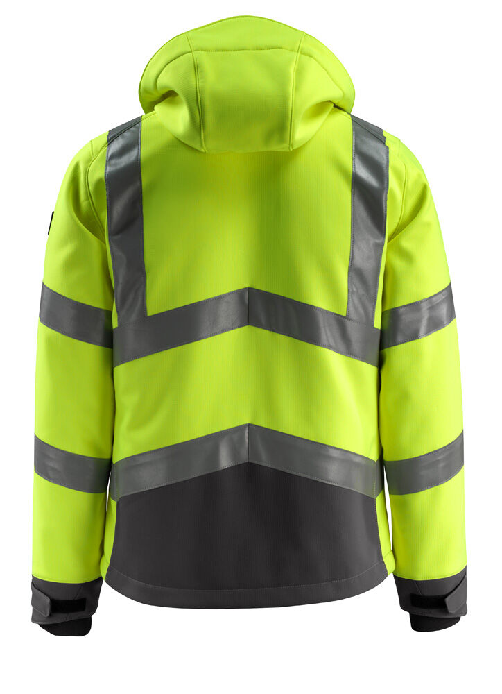 Mascot Blackpool  - Softshell - Geel/antraciet - S