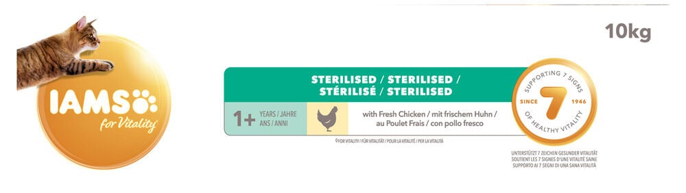 IAMS Adult Sterilised - Kattenvoer - Kip - 10 kg