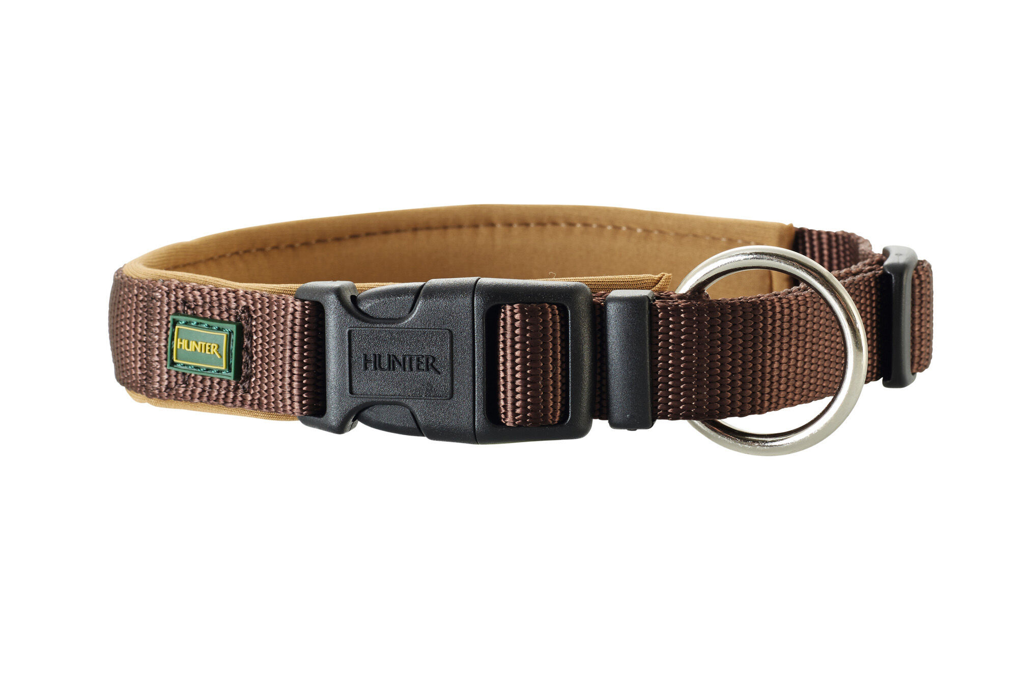 Hunter Vario Plus - Halsband Hond - 30.00 cm - Bruin - 4.50 cm - L-XL - 60.00 cm - 2.00 cm