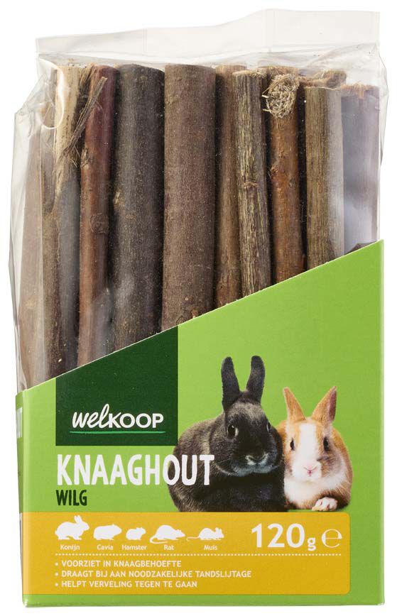 Welkoop Knaaghout - Konijnen- en knaagdiersnack - 120 Welkoop Knaaghout - Konijnen- en knaagdiersnack - 120