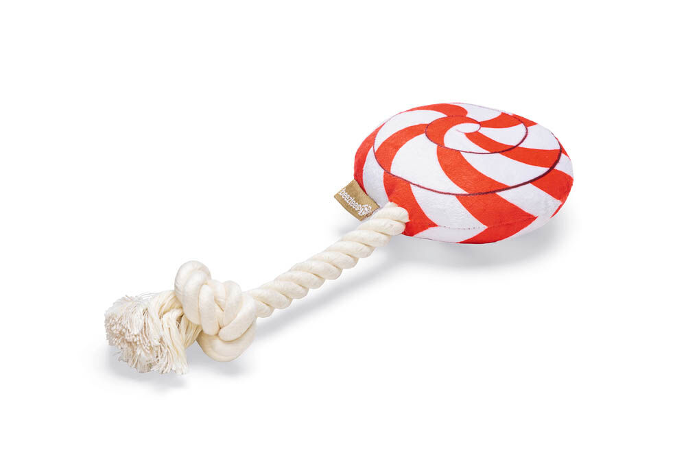 Beeztees Lolly Flostouw - Kerst Hondenspeelgoed - 37x11x5.3 cm
