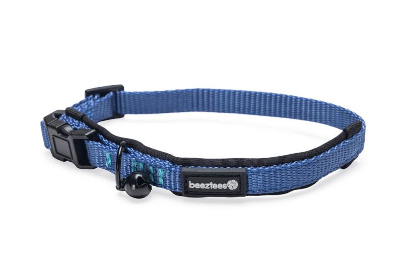 Beeztees Parinca - Kattenhalsbandje - 30 cm - Blauw - 10 mm