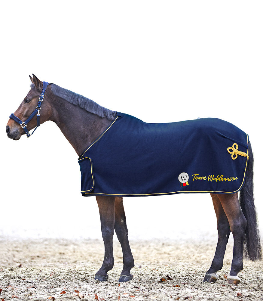 Waldhausen Sponsor - Zweetdeken - Paardendeken - 1.00 cm - Blauw - 1.00 cm - 135/185 - 1.00 cm