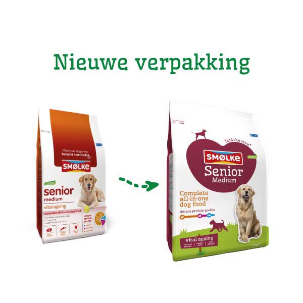 Smölke Senior Medium - Hondenvoer - 12.00 - kip, lam, vis