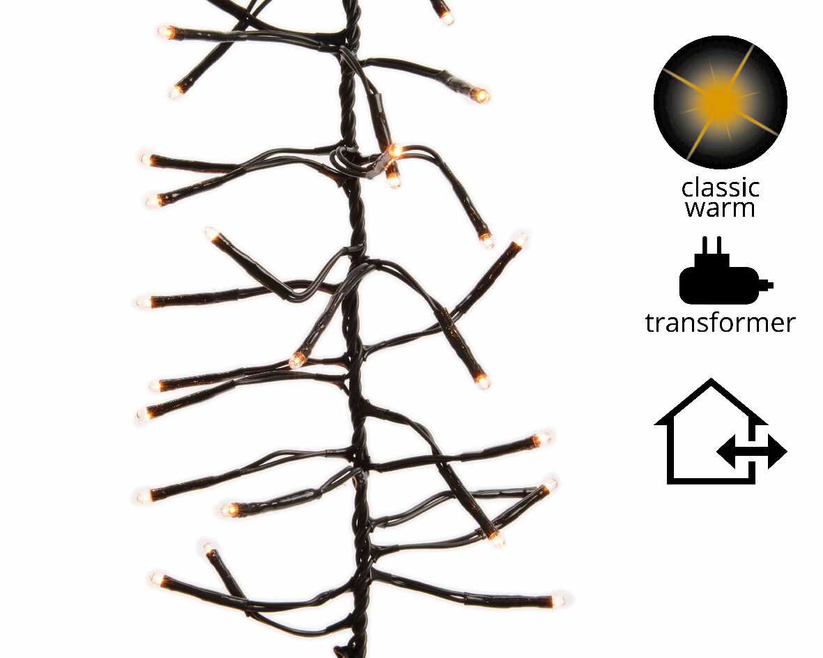 Lumineo Clusterverlichting - Kerstverlichting - 768 - 17.7 cm - Klassiek warm wit Lumineo Clusterverlichting - Kerstverlichting - 768 - 17.7 cm - Klassiek warm wit