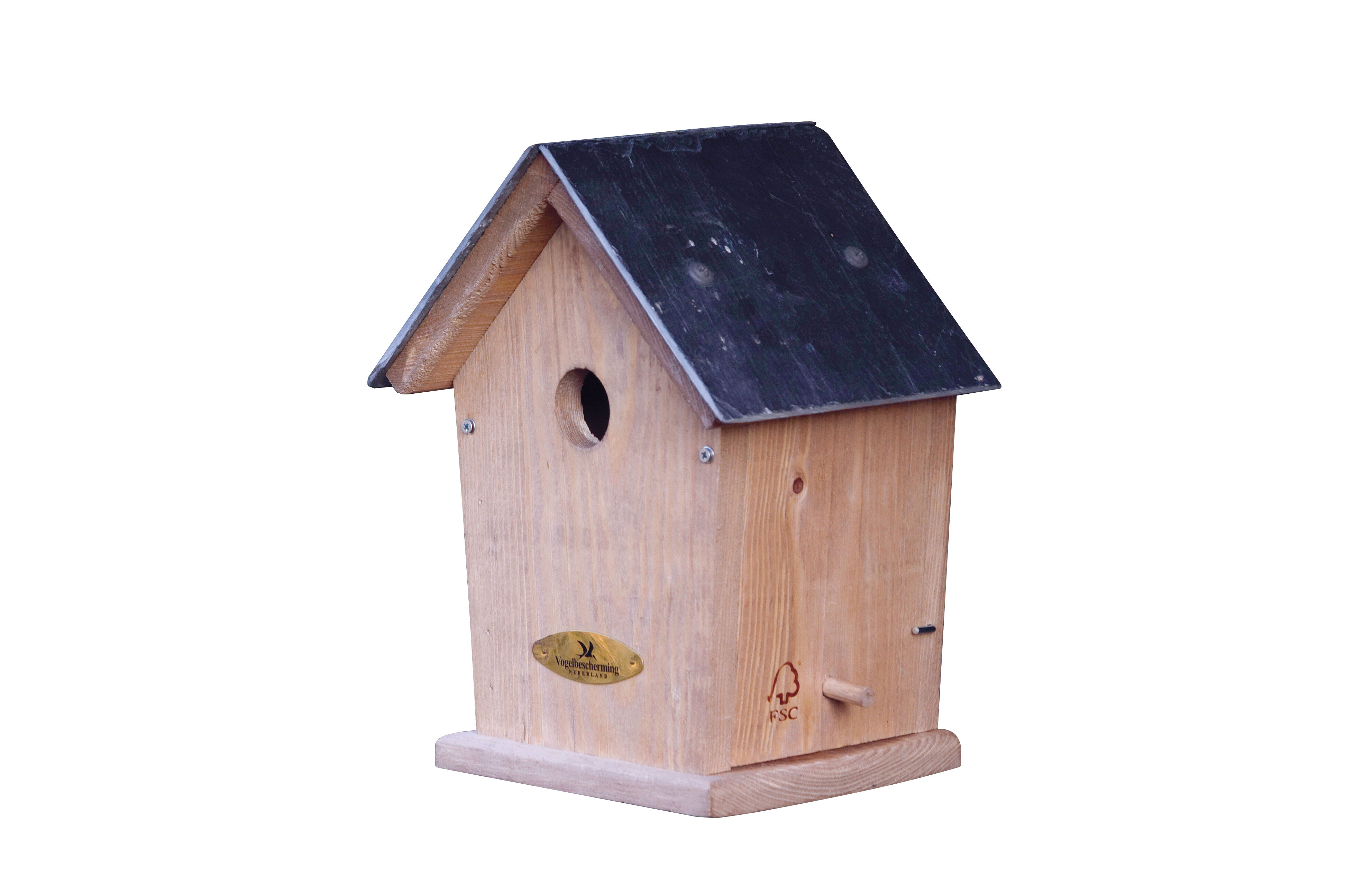 Vogelbescherming Nestkast - Mees - Leien dak - 27.00 cm - Hout - 19.00 cm - 32.00 mm - 16.50 cm