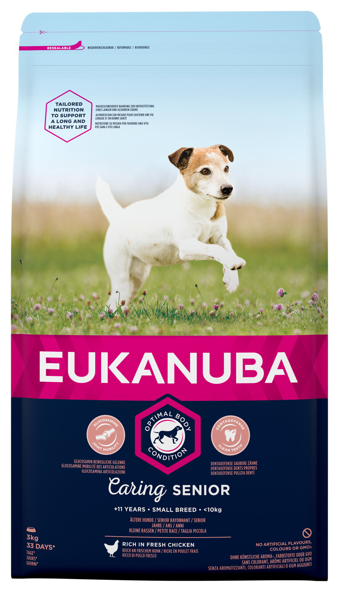 Eukanuba Caring Senior Small Breed - Hondenvoer - Kip - 3 kg