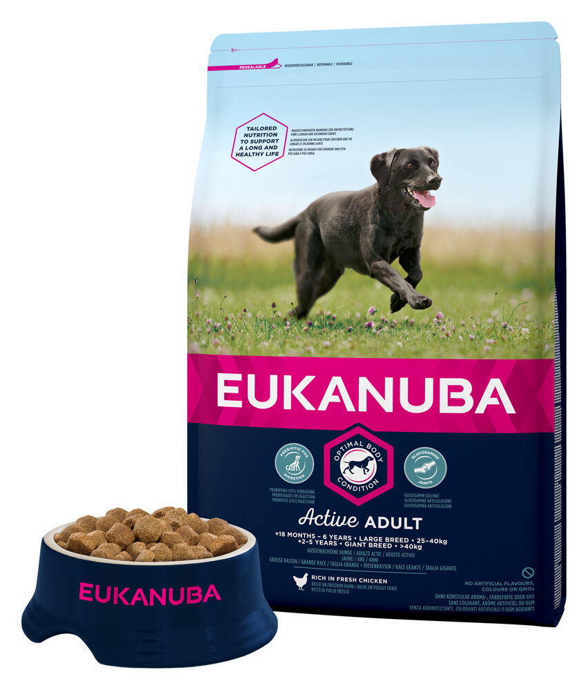 Eukanuba Active Adult Large - Hondenvoer - Kip - 3 kg