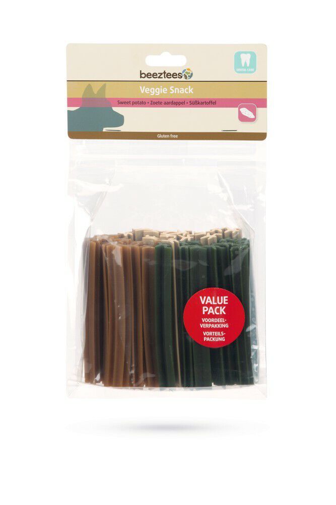Beeztees Veggie Kauwstaaf - Hondensnack - 27.50 cm - 500.00 - 16.50 cm - zoete_aardappel - 12.00 cm - 12.00 cm