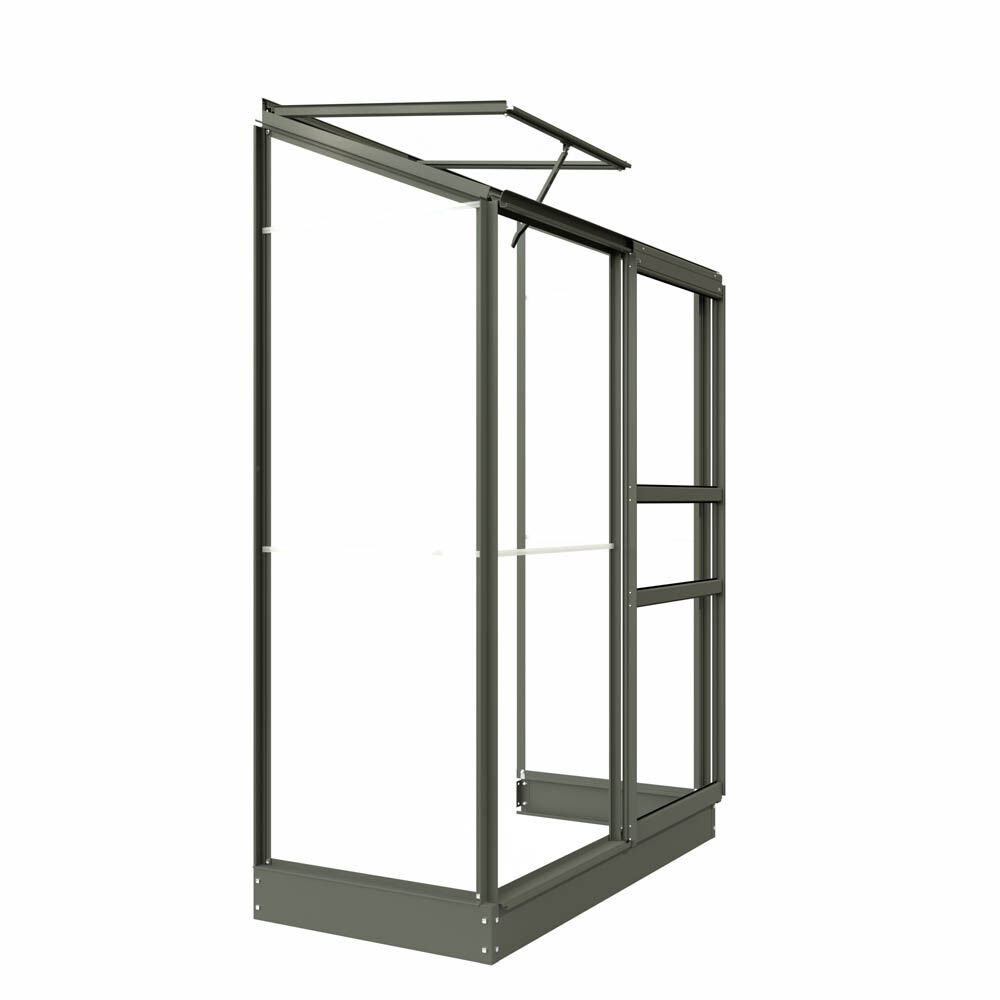 Royal Well Emma I - Muurkas - Groen/grijs - 194.00x132.00x132.00 cm - Veiligheidsglas