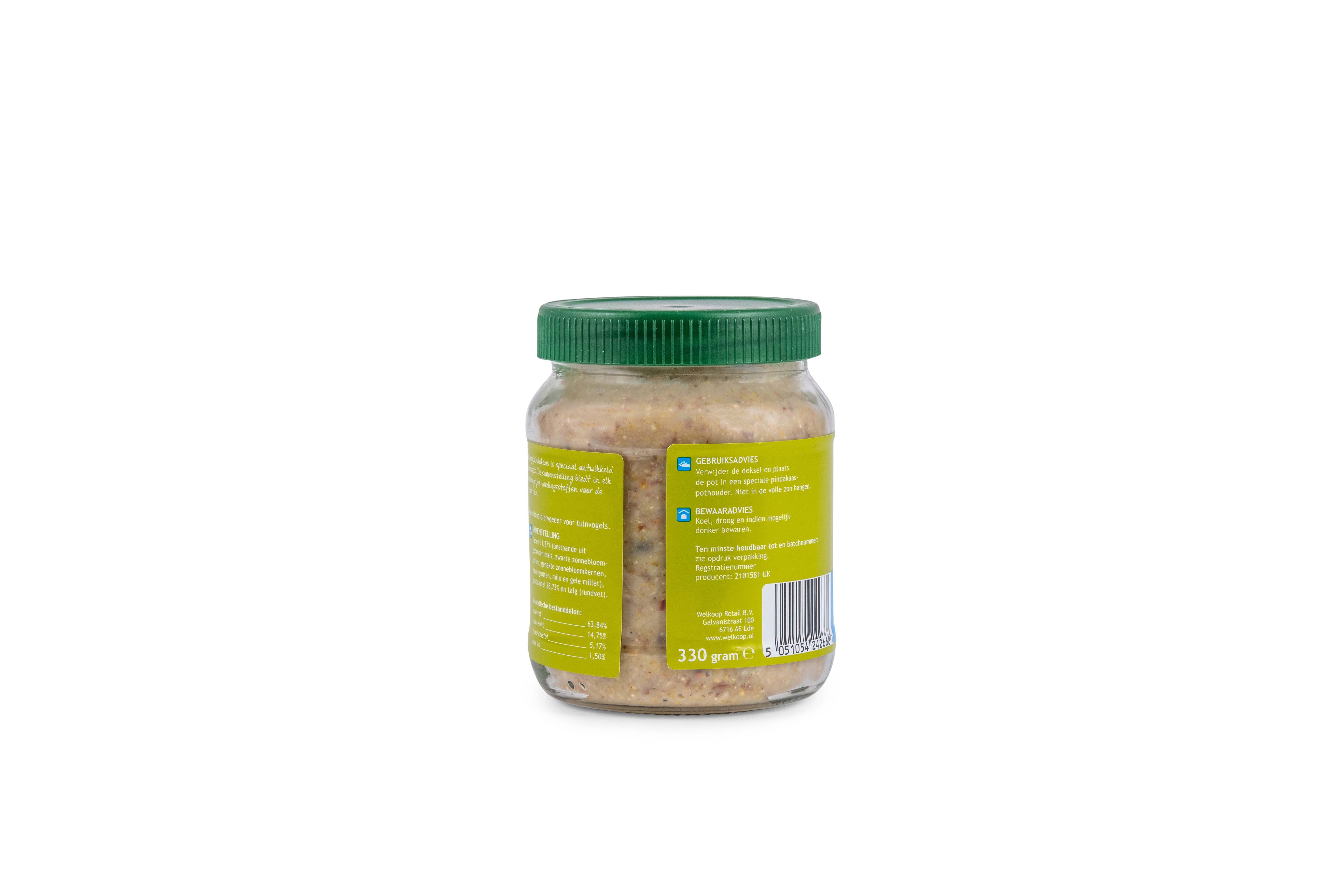Welkoop Vogelpindakaas - Tuinvogelvoer - 10.00 cm - 8.00 cm - zaden - 8.00 cm