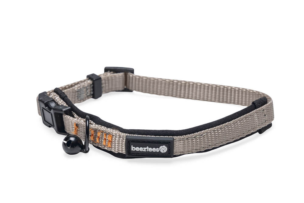 Beeztees Parinca - Kattenhalsbandje - 30 cm - Grijs - 10 mm Beeztees Parinca - Kattenhalsbandje - 30 cm - Grijs - 10 mm
