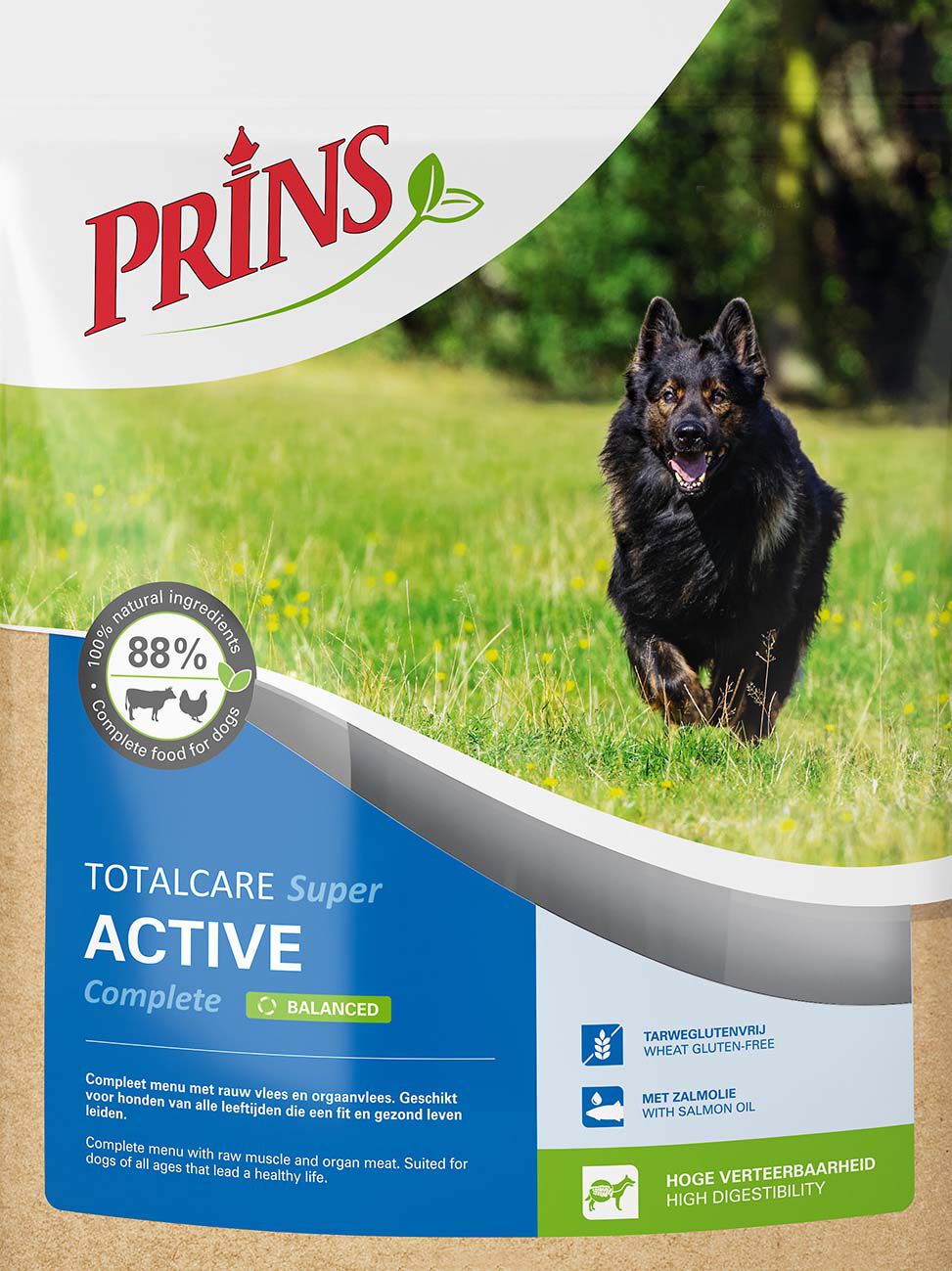 Prins TotalCare Super Active Complete - Hondenvoer - 10.00 - rund, kip