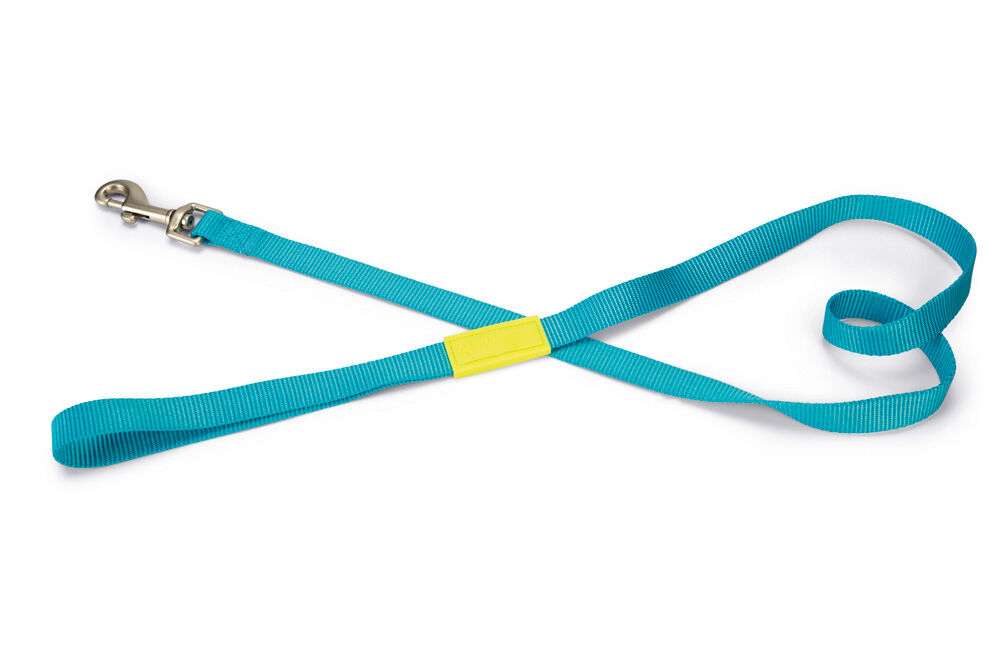 Beeztees Uni - Hondenriem - 25.00 cm - lichtblauw - 20 mm - 4.20 cm - 120.00 cm - 2.00 cm