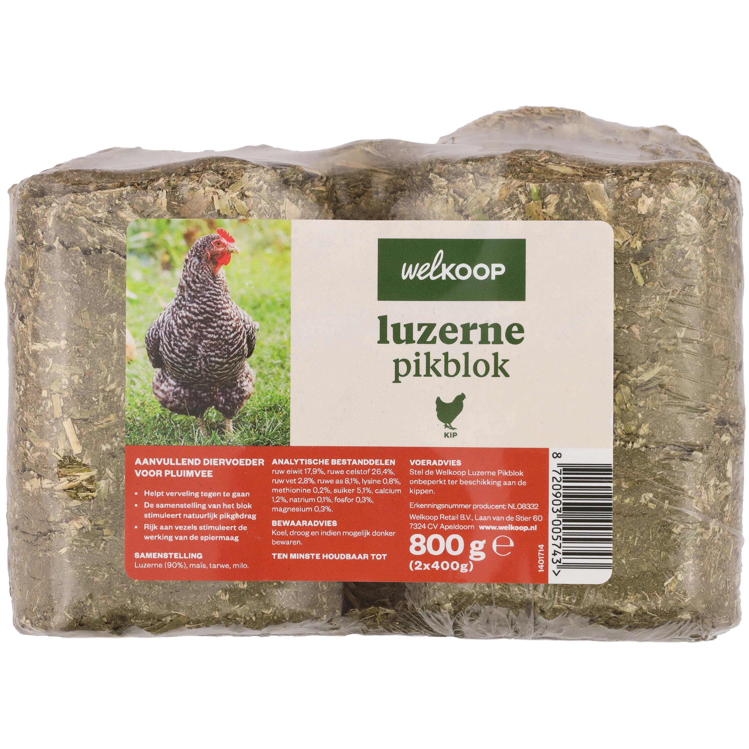 Welkoop Luzernepikblok - Kippensnack Welkoop Luzernepikblok - Kippensnack