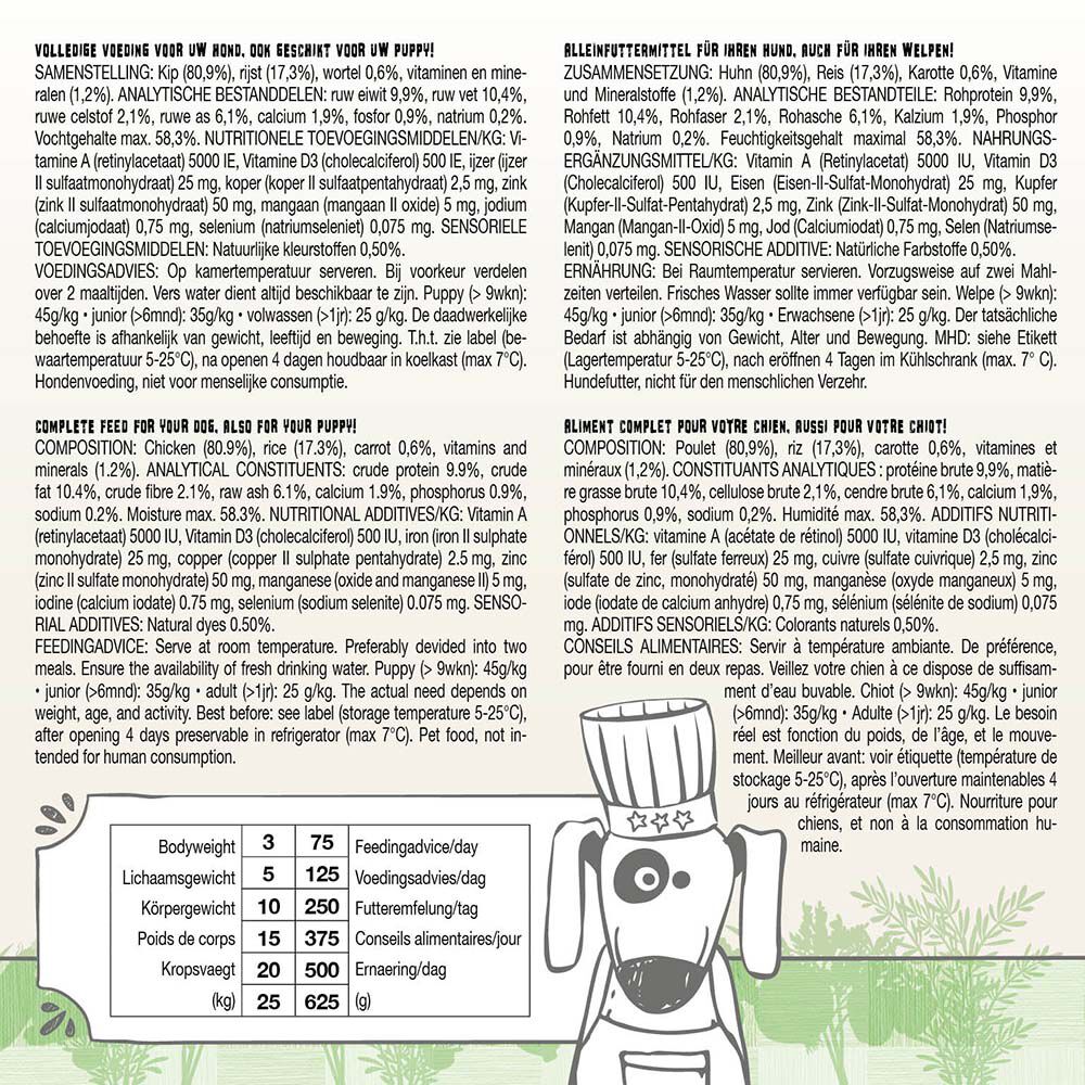 Sjef's Cuisine Special Hondenworst - Hondenvoer - 350 - kip