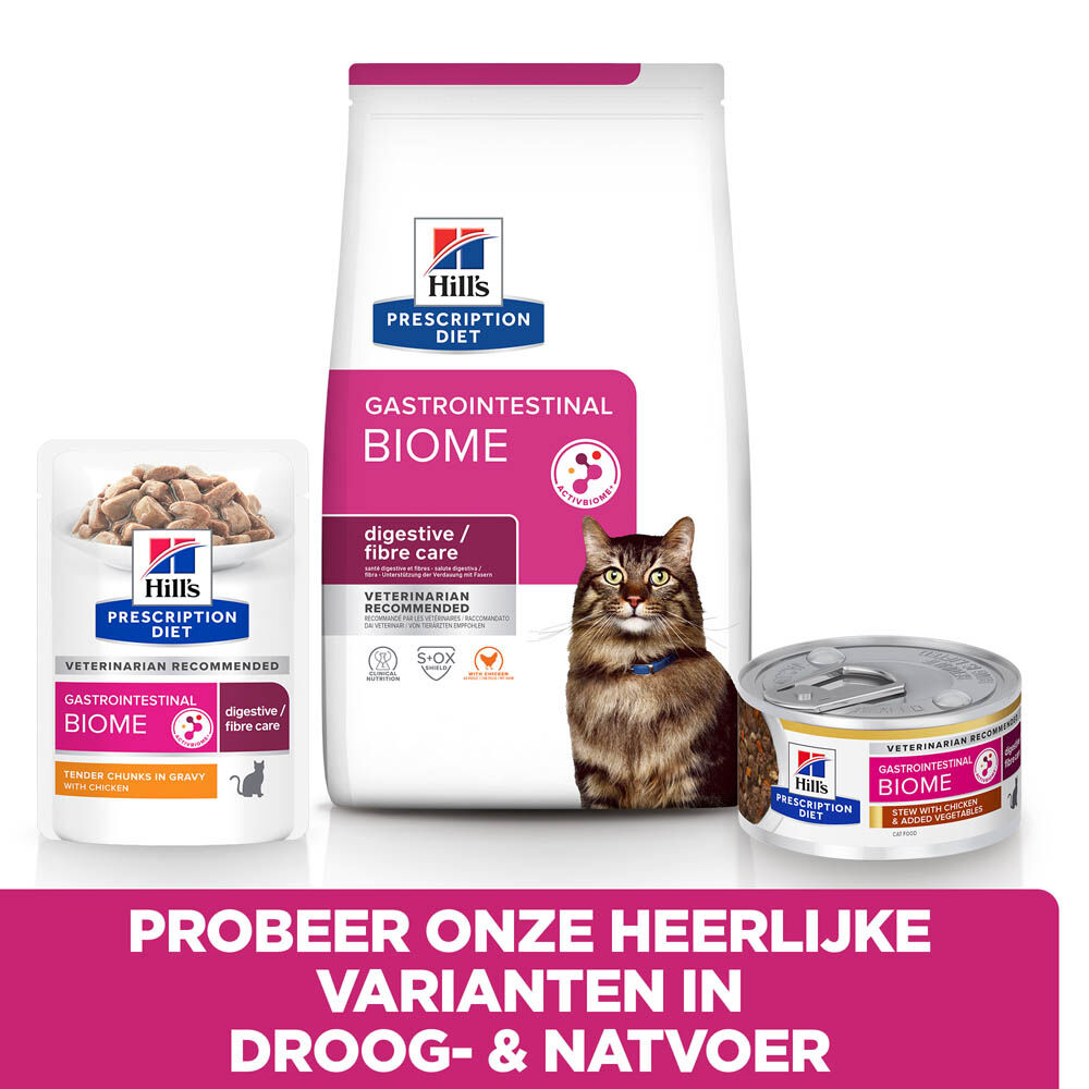 Hill's Prescription Diet Gastrointestinal BIOME - Kattenvoer - Kip - 1,02 kg