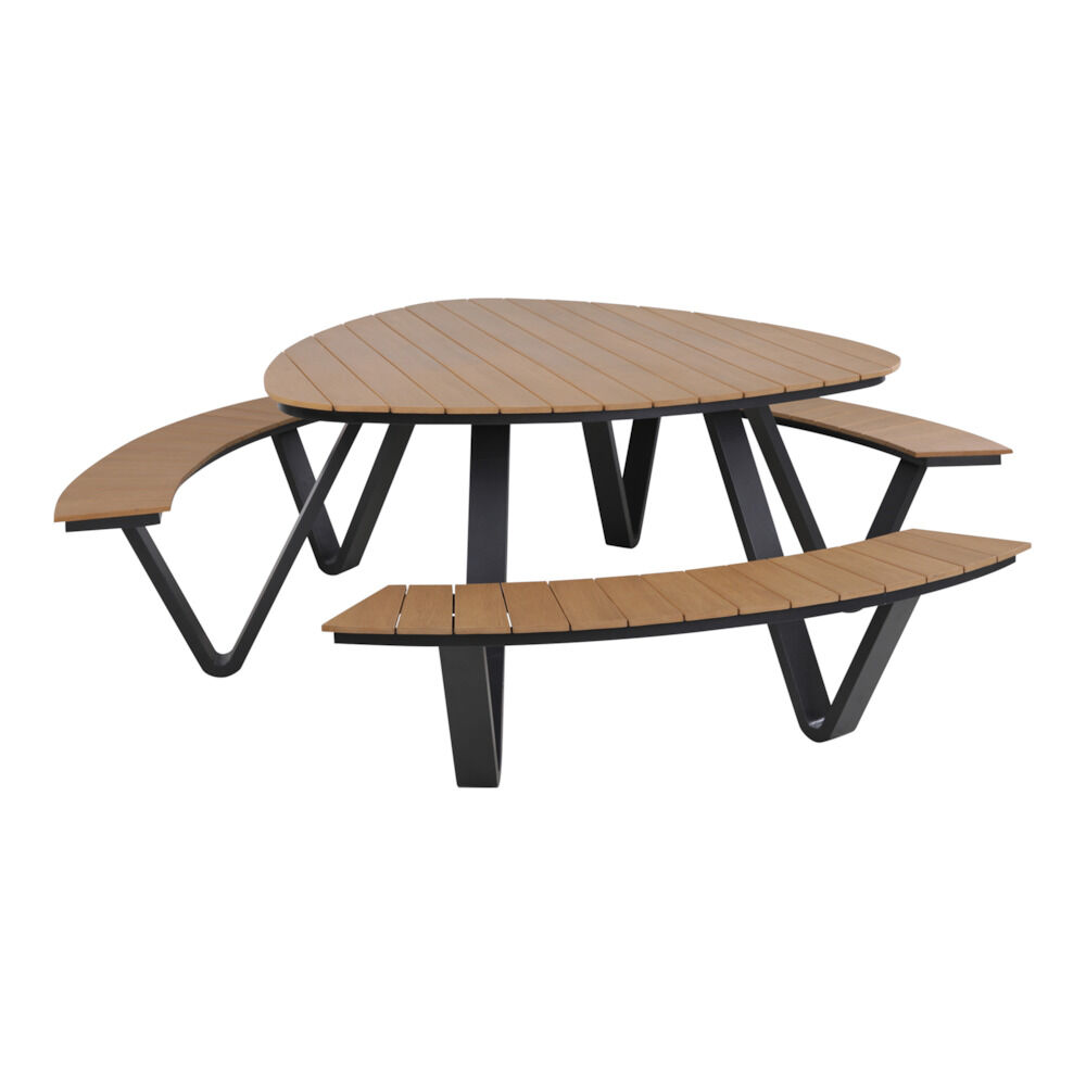 Lesli Living Arezzo - Picknickset - Teaklook - 1x24.5x1 cm