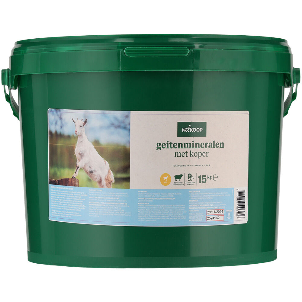 Welkoop Geitenmineralen met koper - Mineralensupplement Welkoop Geitenmineralen met koper - Mineralensupplement