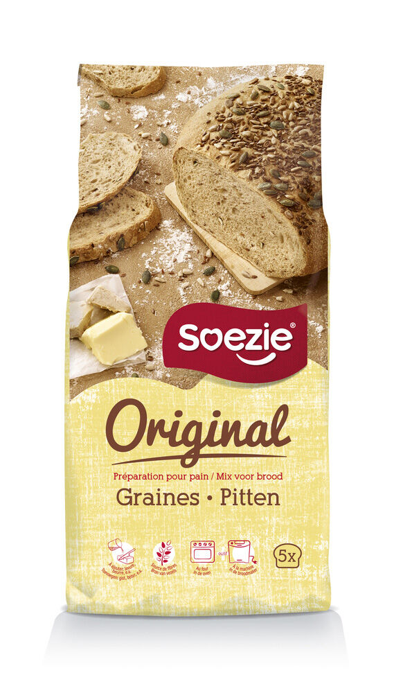 Soezie Original Brood met pitten - Broodmeel - 2.5 Soezie Original Brood met pitten - Broodmeel - 2.5