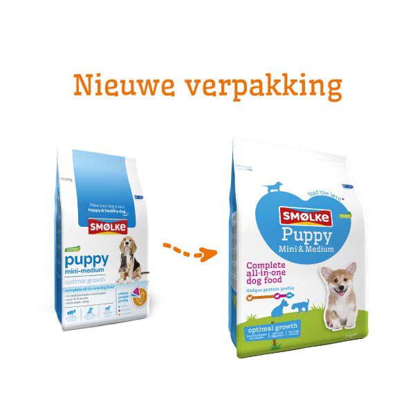Smölke Puppy Mini-Medium - Hondenvoer - 12.00 - kip, lam, vis