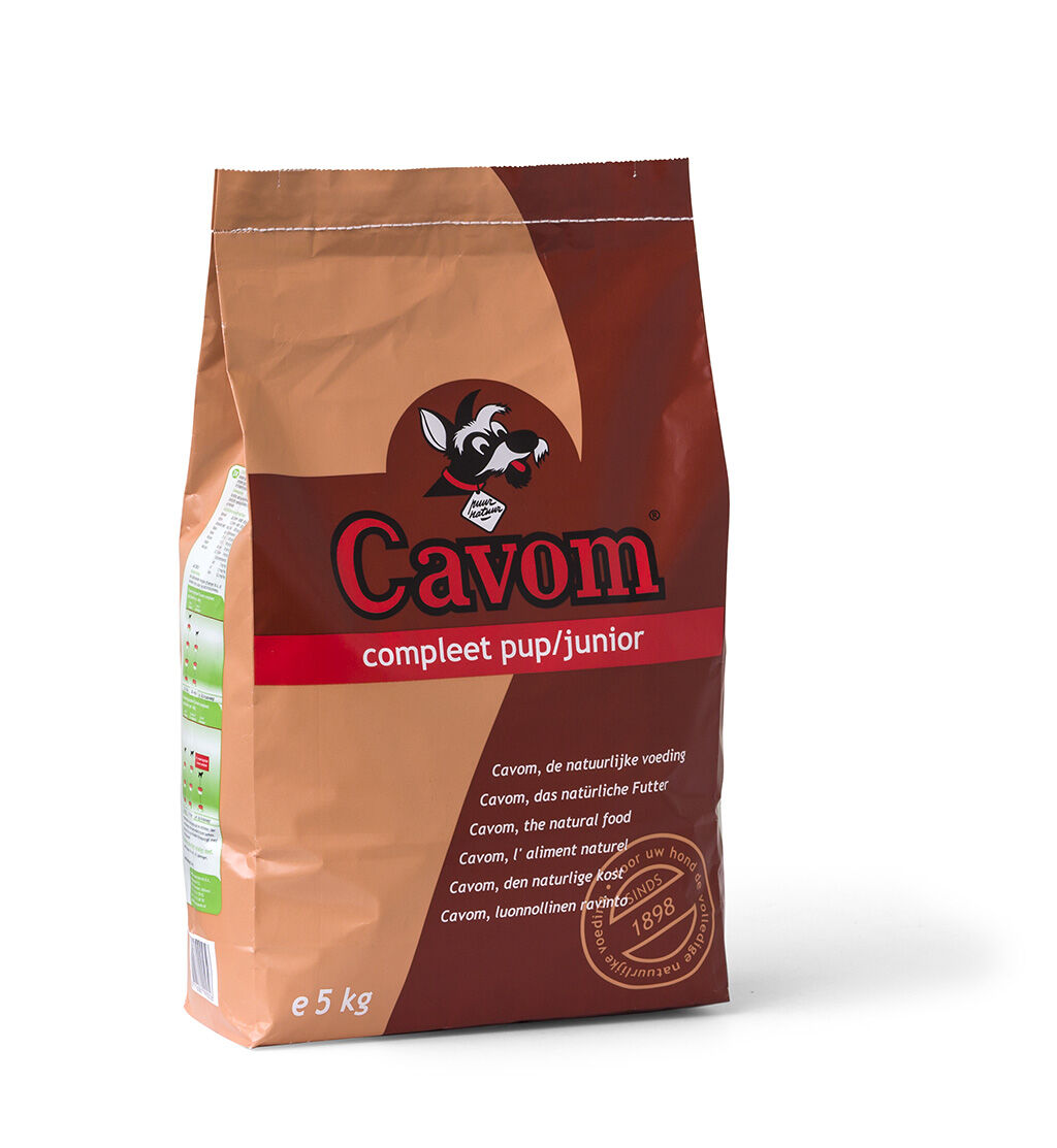 Cavom Compleet pup/junior - Hondenvoer - 5.00 - rund