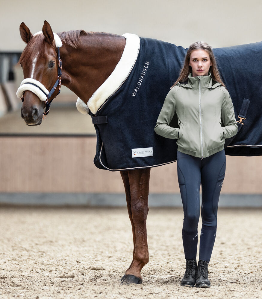 Waldhausen Zweetdeken Modern - Paardendeken - Rose Goud - 95.00 cm - Blauw - 4.00 cm - 125/175 - 40.00 cm