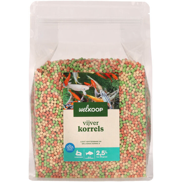 Welkoop Vijverkorrels - Vijvervissenvoer - 2.5 Welkoop Vijverkorrels - Vijvervissenvoer - 2.5