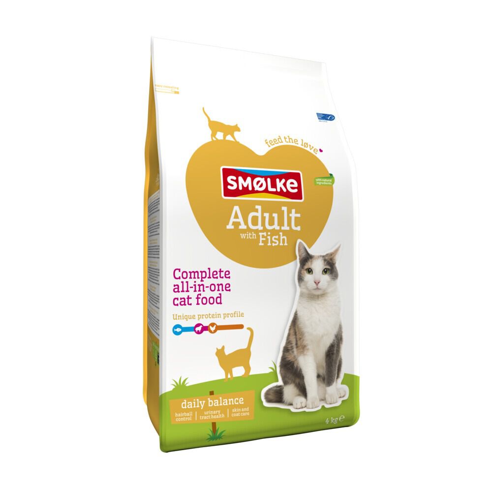 Smölke Adult - Kattenvoer - Vis - 4 kg