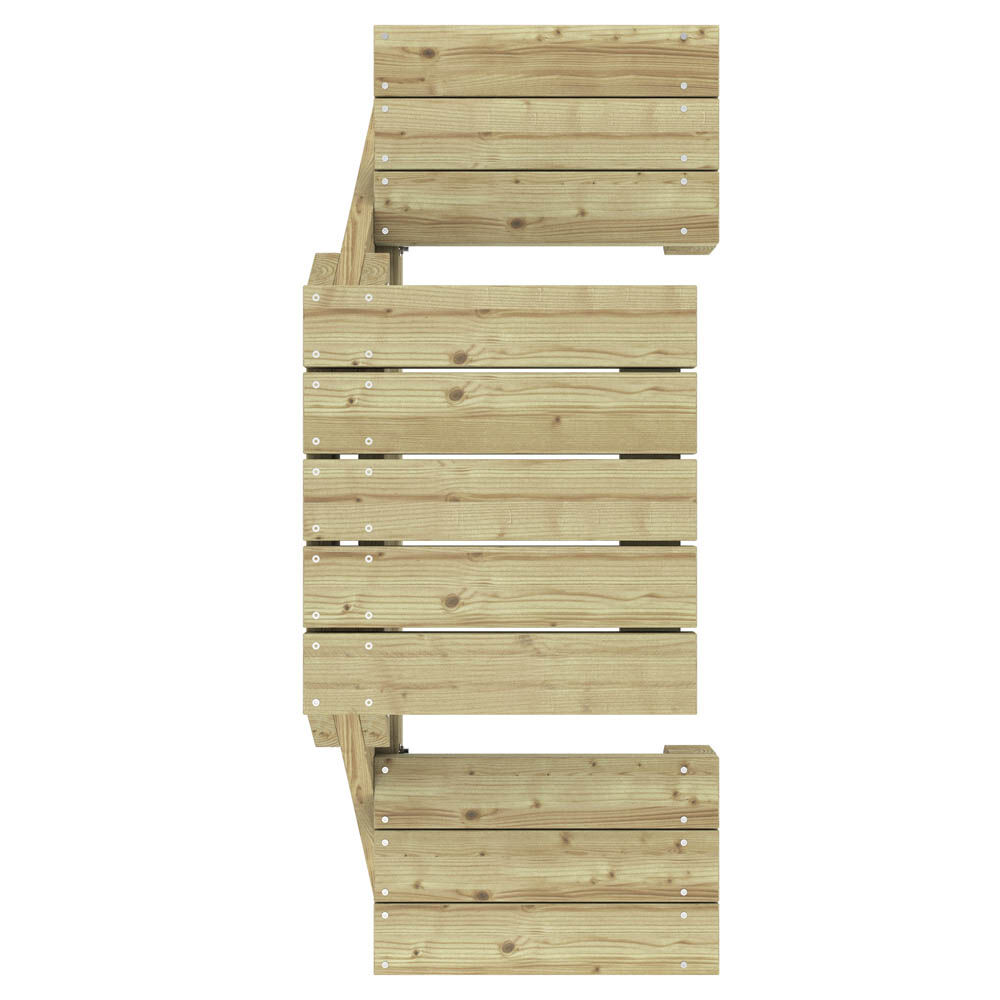 Outdoor Life Products Bente - Picknicktafel - Groen - 160x58x58 cm